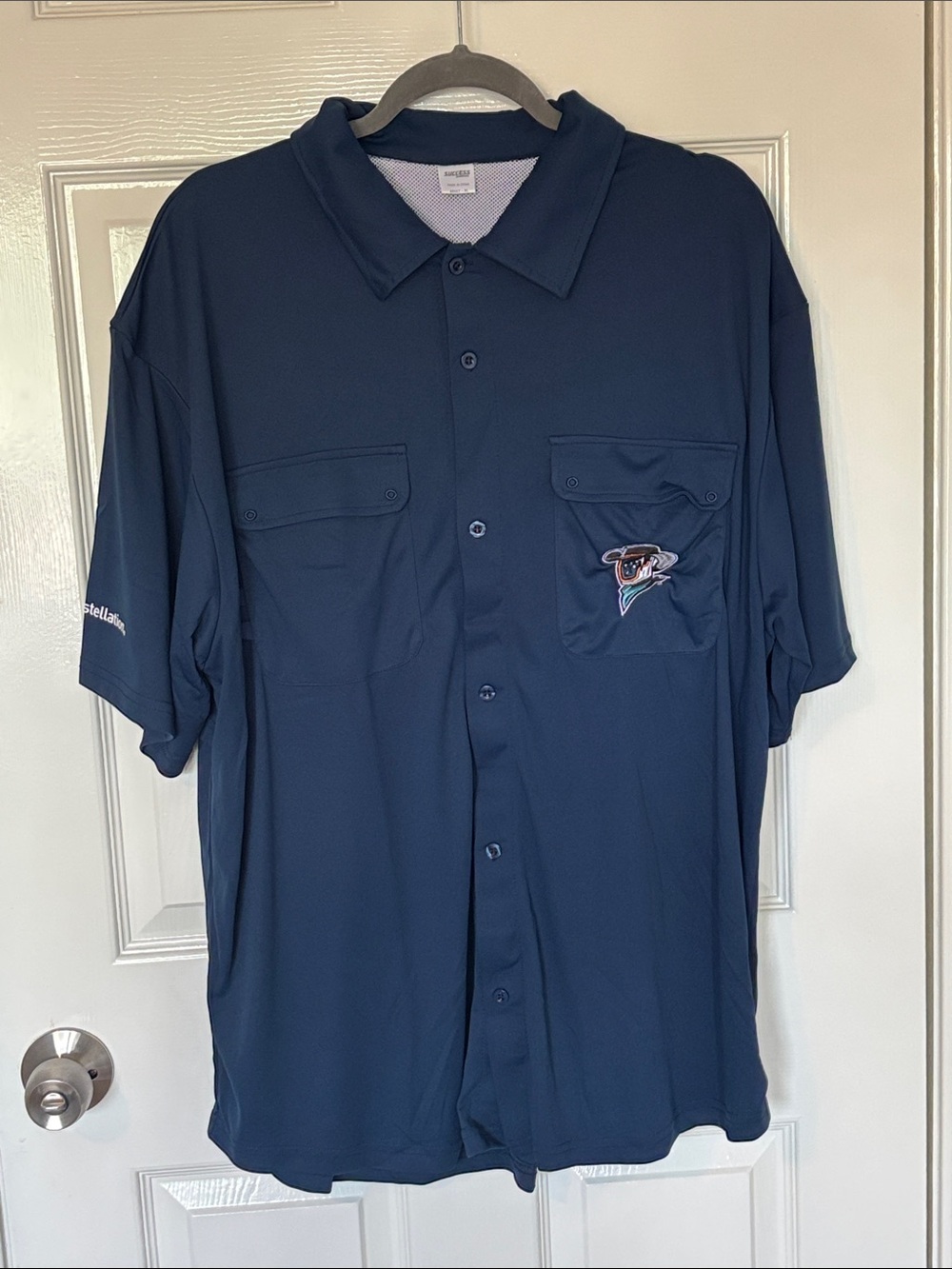 Space Cowboys Embroidered Fishing Shirt